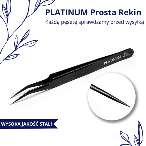 Straight Tweezer Rekin PLATINUM - Image 4
