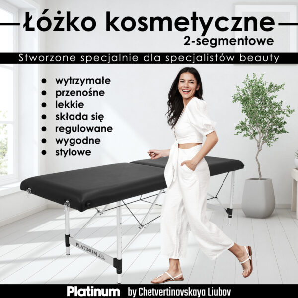 Foldable Cosmetic Bed 60 cm PLATINUM - Image 2