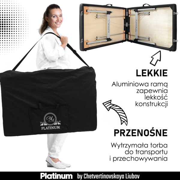 Foldable Cosmetic Bed 60 cm PLATINUM - Image 3