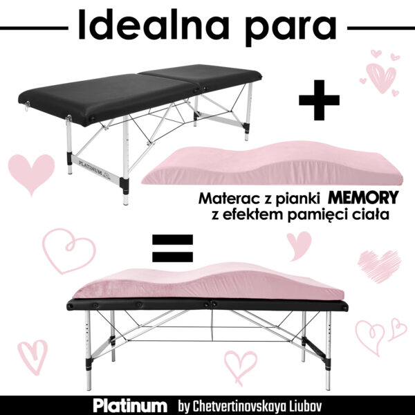 Foldable Cosmetic Bed 60 cm PLATINUM - Image 4