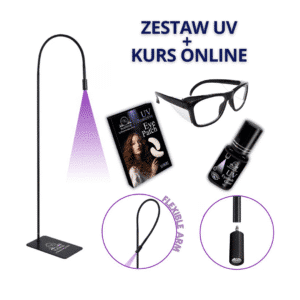 Zestaw UV do Przedłużania Rzęs + Kurs Online z Certyfikatem