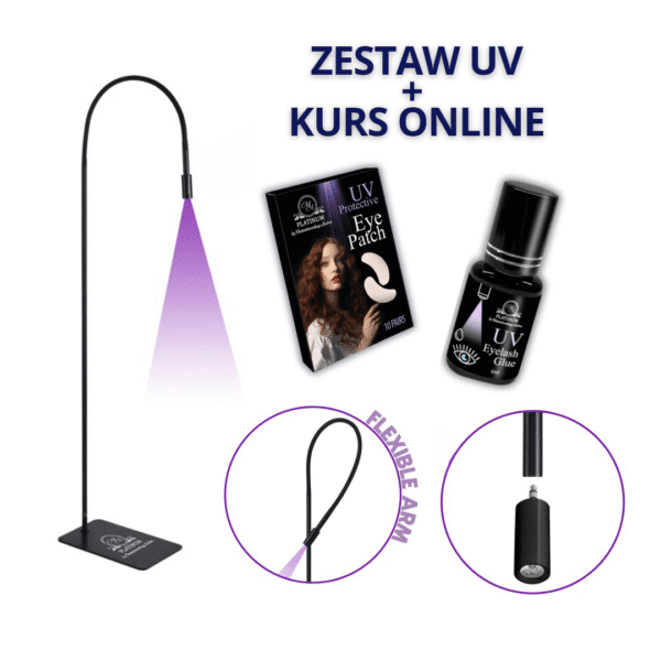 UV-Set für Wimpernverlängerung + Online-Kurs mit Zertifikat