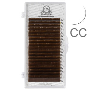 Brown Eyelash Extensions Сurl CC Mix 20 lines PLATINUM