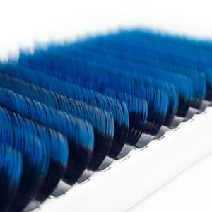 Color Eyelash Extensions Ombre Blue PLATINUM MIX 8–14 mm