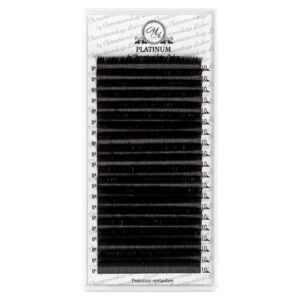 Dark Choco Eyelash Extensions Сurl M+ 20 lines PLATINUM