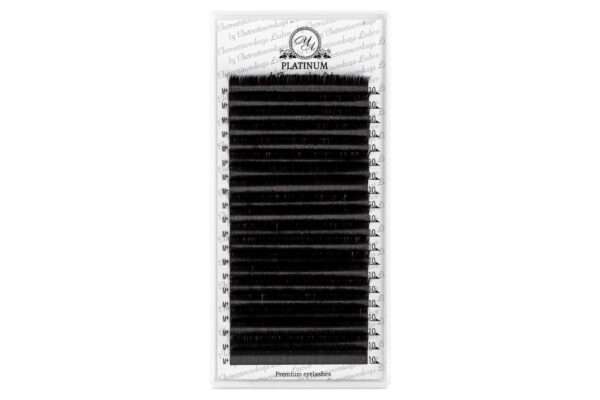 Dark Choco Eyelash Extensions Сurl M+ 20 lines PLATINUM