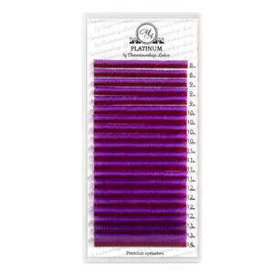 Color Eyelash Extensions Purple PLATINUM 0.07 CC MIX 8–14 mm