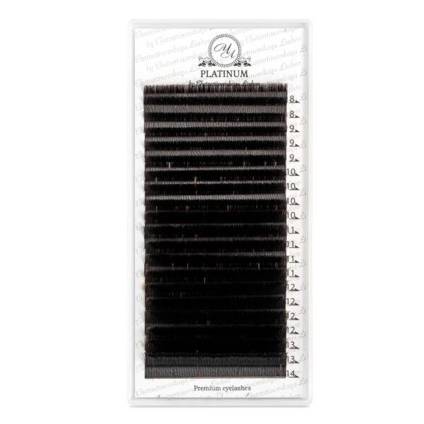 Dark Choco Eyelash Extensions Сurl B Mix 20 lines PLATINUM