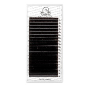 Dark Choco Eyelash Extensions Сurl L+ Mix 20 lines PLATINUM