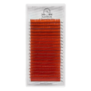 Color Eyelash Extensions Marsala PLATINUM 0.07 C MIX 8–14 mm
