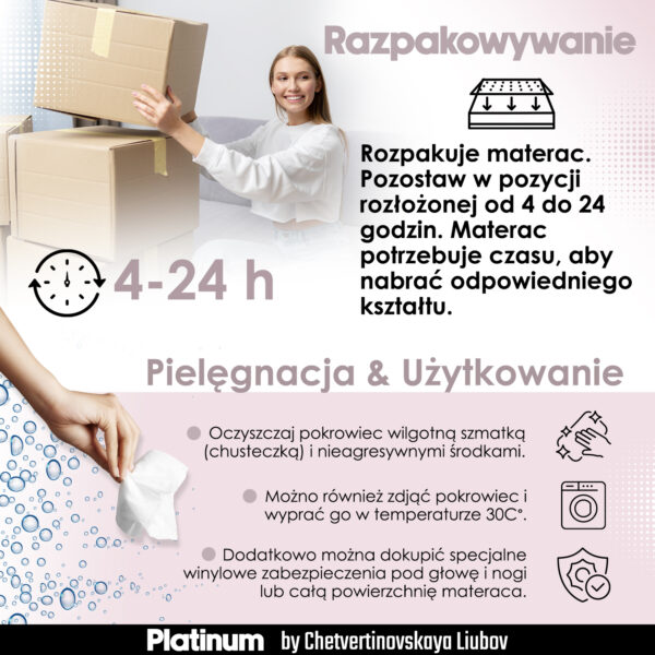 MEMORY FOAM Cosmetic Mattress PLATINUM - Image 8