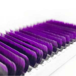 Color Eyelash Extensions Ombre Violet PLATINUM CC MIX 8–14 mm