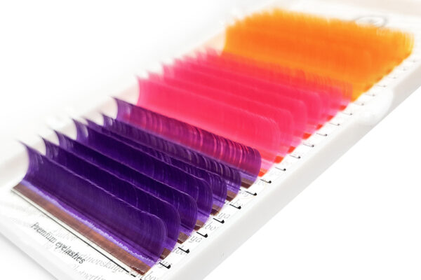Color Eyelash Extensions MIX "Magic Sunrise" PLATINUM 0.07 8–13 mm - Image 3