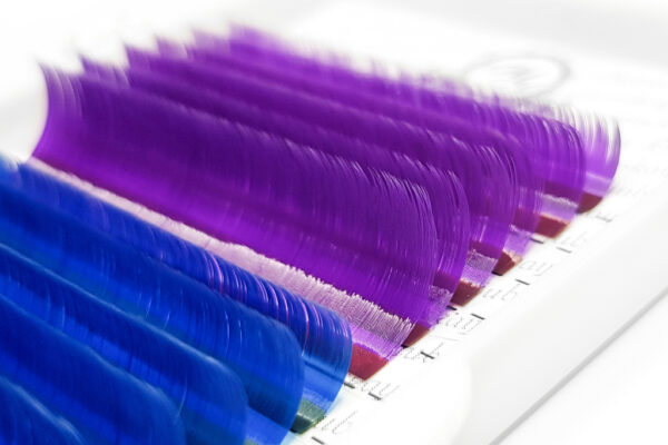 Color Lash Extensions MIX (Purple/Blue/Green) PLATINUM 8–13 mm - Image 4