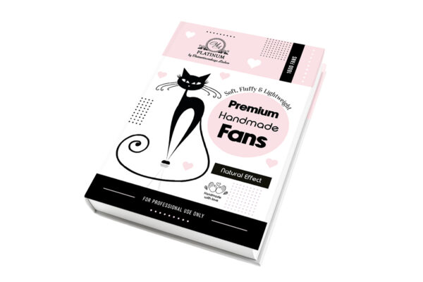 Ready Fan Eyelash Clusters 3D Curl C MIX 7–14 mm 1600 fans PLATINUM - Image 5