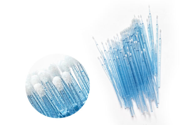 Mikroaplikatory Bezwłókienkowe Microbrush do Rzęs 100 szt. PLATINUM - obrazek 2