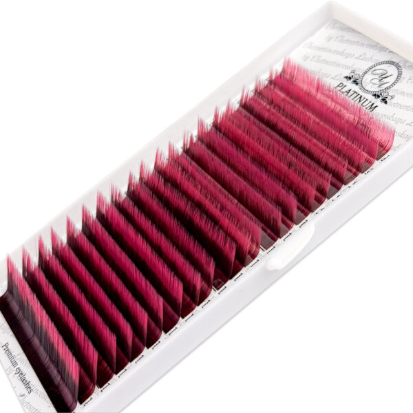 Color Eyelash Extensions Ombre Pink PLATINUM 0.07 MIX 8–14 mm - Image 2