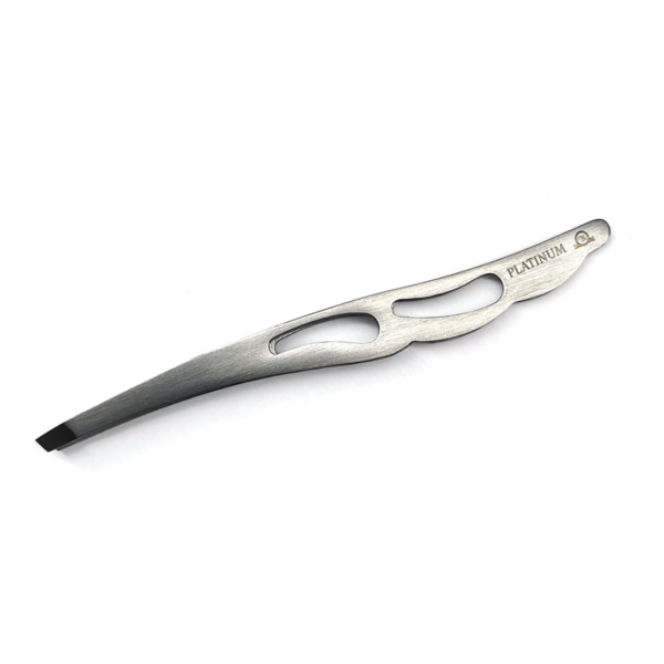 Perforated Eyebrow Tweezer PLATINUM