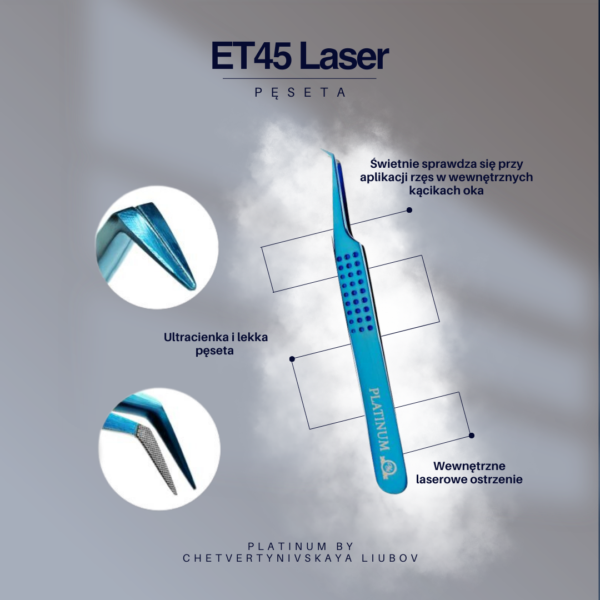 Tweezers ET 45 Laser PLATINUM - Image 5
