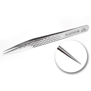 Straight Tweezers Diamond PLATINUM