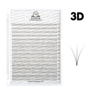 Ready Fan Eyelash Clusters 3D Curl L MIX 7–14 mm PLATINUM