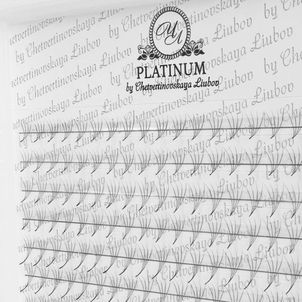 Ready Fan Eyelash Clusters 4D Curl C MIX 7–14 mm PLATINUM - Image 3