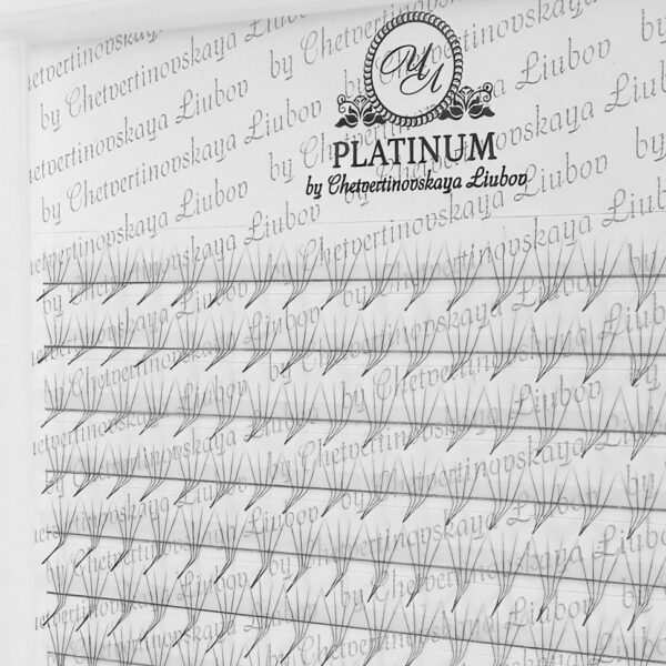 Готові Пучки Вій 4D Вигин L MIX 7–14 мм PLATINUM - Зображення 4