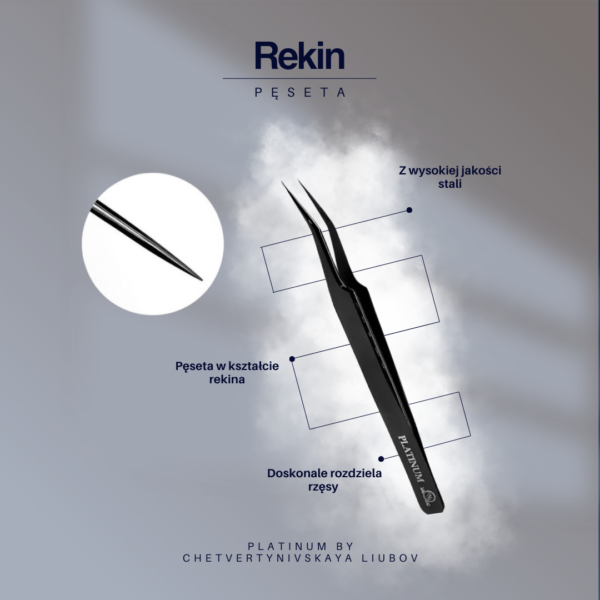 Straight Tweezer Rekin PLATINUM - Image 3