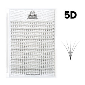 Ready Fan Eyelash Clusters 5D Curl L MIX 7–14 mm PLATINUM