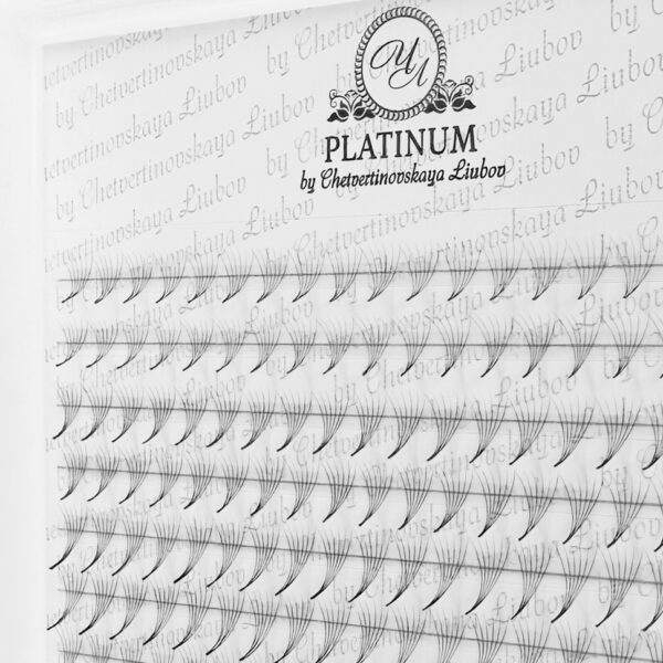 Ready Fan Eyelash Clusters 6D Curl C MIX 7–14 mm PLATINUM - Image 7