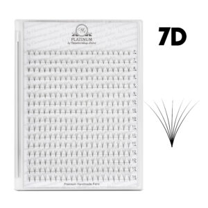 Ready Fan Eyelash Clusters 7D Curl C MIX 7–14 mm PLATINUM
