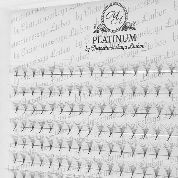 Gotowe Kępki Rzęs 7D Skręt D MIX 7–14 mm PLATINUM - obrazek 7