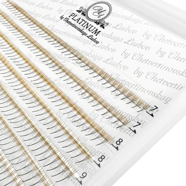 Dark Choco Ready Fan Eyelash Clusters 3D Curl C MIX 7–14 mm PLATINUM - Image 3