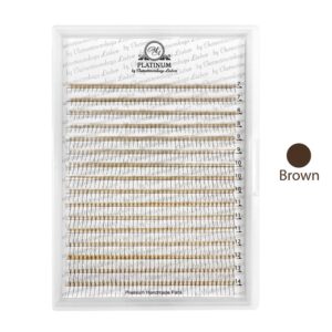 Dark Choco Ready Fan Eyelash Clusters 3D Curl C MIX 7–14 mm PLATINUM