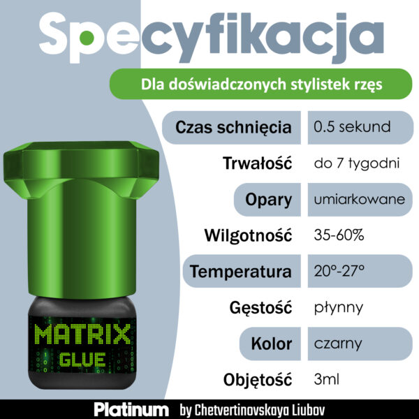 Klej MATRIX do przedłużania rzęs PLATINUM - obrazek 6