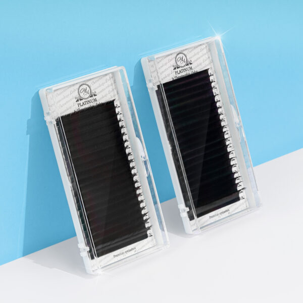 Black Eyelash Extensions Сurl L 20 lines PLATINUM - Image 9